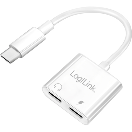 LogiLink USB-C - 2x USB-C Adapterkabel, 150 mm, wei