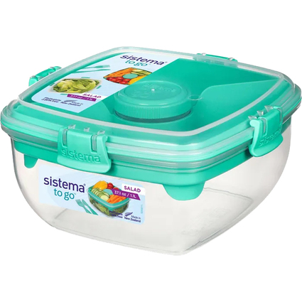 Sistema Salatbox SALAD TO GO, 1,1 Liter, farbig sortiert