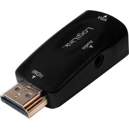 LogiLink HDMI - VGA Grafikadapter, schwarz