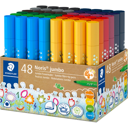 STAEDTLER Fasermaler Noris jumbo, 48er Kcher