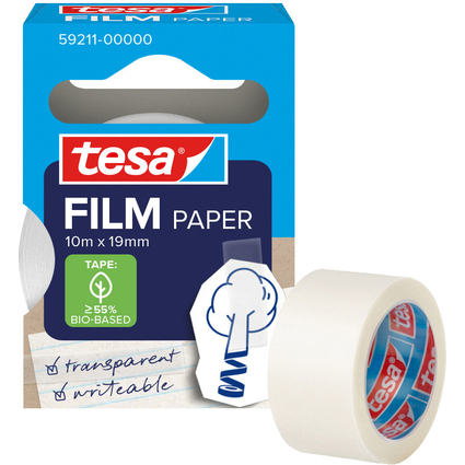 tesa Film PAPER, transparent, 19 mm x 10 m