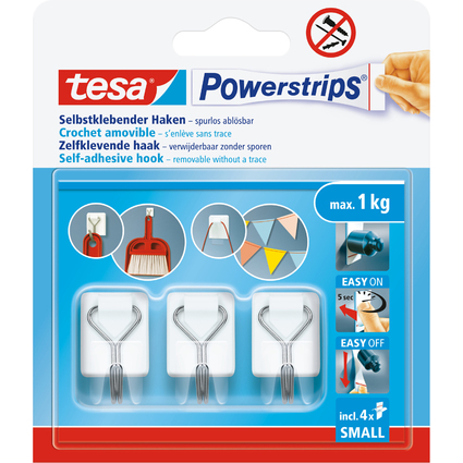 tesa Powerstrips Haken WIRED HOOK SMALL, wei