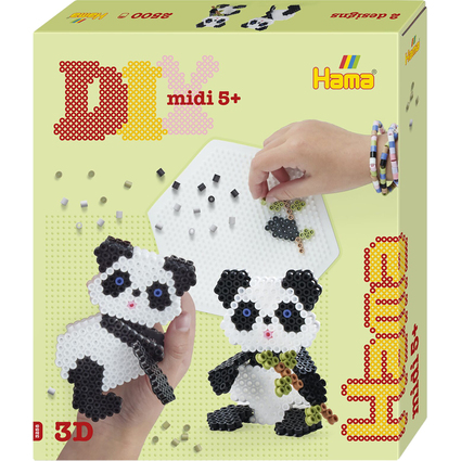 Hama Bgelperlen midi 3D "Panda", Geschenkpackung