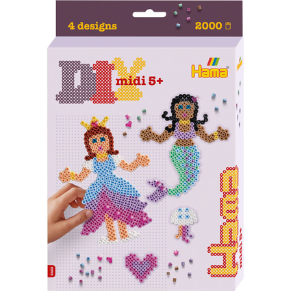 Hama Bgelperlen midi "Prinzessin & Meerjungfrau", Packung