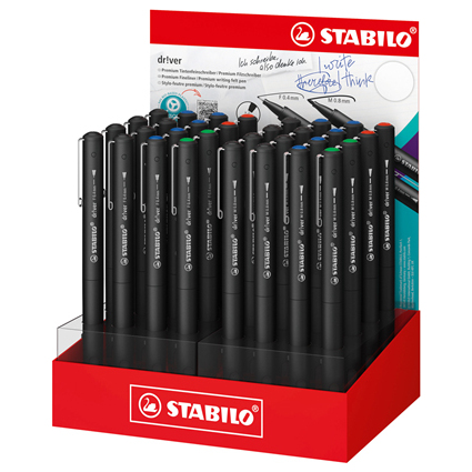 STABILO Fineliner dr!ver, 32er Display