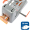 Rapid Registraturlocher Supreme HDC150/2, silber/orange