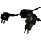 Netz-Adapterstecker Schweiz, Kunststoff, schwarz