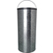 helit Tret-Abfalleimer "the step dome", 52 Liter, silber