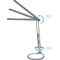 magnetoplan LED Tischleuchte Strato, mit Standfu, wei