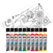 Marabu Window Color Set "LAMA", 10 x 25 ml