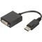 DIGITUS Adapterkabel, DisplayPort - DVI-I, 0,15 m, schwarz