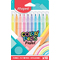 Maped Fasermaler COLOR'PEPS Pastel, 10er Kartonetui