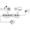 LogiLink Steckdosenleiste, 6-fach, 4 mit Fuschalter, wei