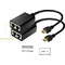 LogiLink HDMI Extender Set ber LAN, Pigtail, 30 m, schwarz