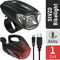 ANSMANN Fahrrad-LED-Beleuchtungs-Set Bikelight Combo, 40 Lux