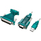 LogiLink USB 2.0 - RS232 9/25 Pol Adapter mit Verlngerungs-