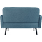 PAPERFLOW 2-Sitzer Sofa LISBOA, Stoffbezug, blau