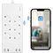 LogiLink Wi-Fi Smart Steckdosenleiste, 6-fach + 4x USB, wei