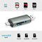 LogiLink USB 3.2 Gen1 Card Reader, SD/Micro SD, alu