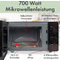 CLATRONIC Mikrowelle MW 791, 700 Watt, schwarz