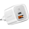 LogiLink Dual-USB-Schnelladegert-Set, USB-C / USB-A, wei