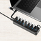 LogiLink USB 3.2 Hub, 7 Port, mit Ein-/Ausschalter, schwarz