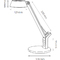 Hansa LED-Tischleuchte "Glow", Standfu, kupfer