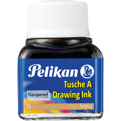 Pelikan Tusche A, Inhalt: 10 ml im Glas, Sepia (15)